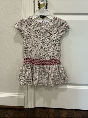Girls Luli and Me Smocked Fall Floral Dress 4T